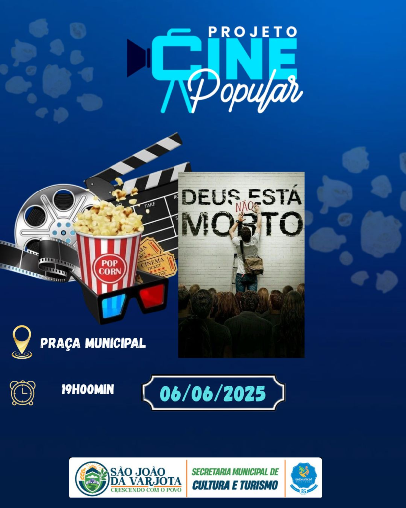 Cinema na pracinha de São João da Varjota.