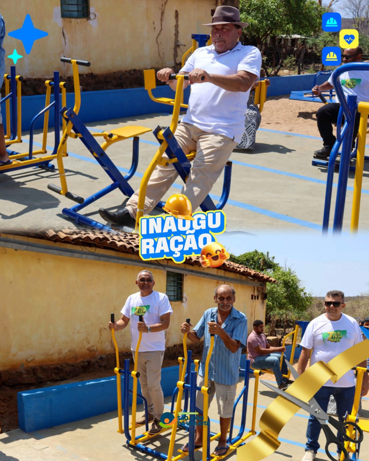 Inaugurada a Academia Popular e o Parque Infantil no Povoado Jacus