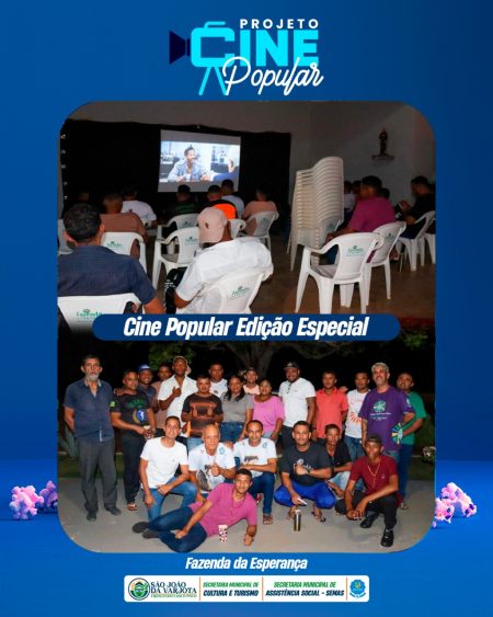 Projeto Cine Popular Edição Especial: Filme “À Procura da Felicidade” Exibido na Fazenda da Esperança.