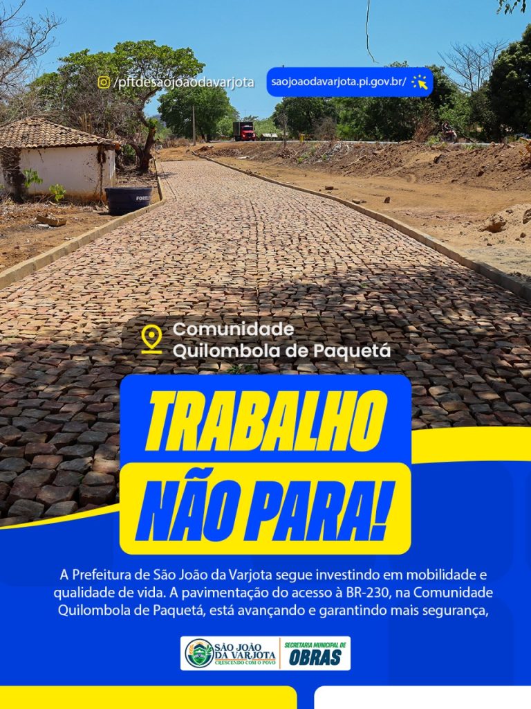 São João da Varjota! Prefeitura Trabalhando e Promovendo Bem Estar.