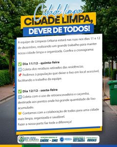 Cidade limpa, dever de todos!