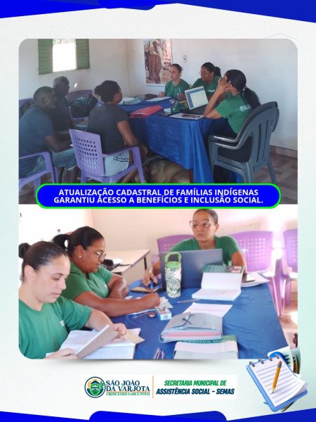 Prefeitura e Assistência Social realizam atualização cadastral de famílias indígenas em São Miguel da Talhada