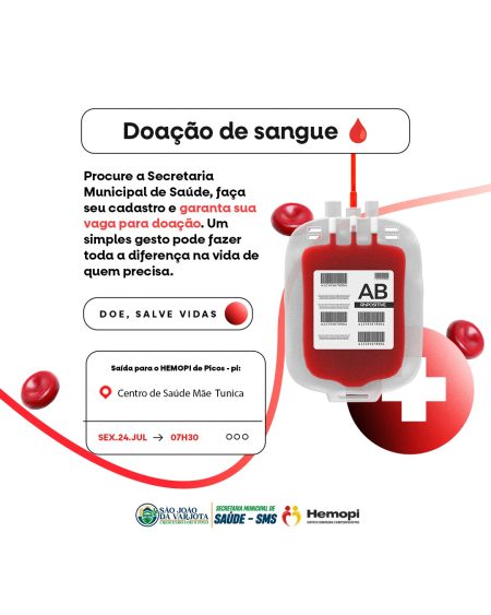 Doe sangue, doe esperança!