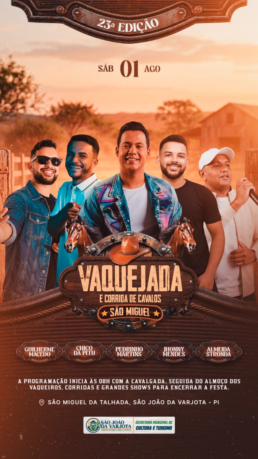 23ª Vaquejada e Corrida de Cavalos de São Miguel chegando com tudo!