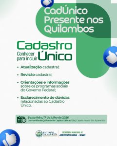 CadÚnico Presente nos Quilombos!