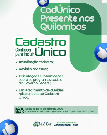 CadÚnico Presente nos Quilombos!
